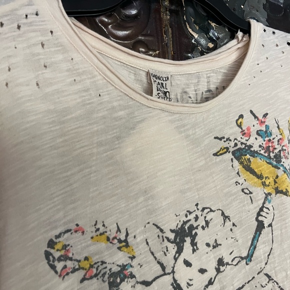 Magnolia Pearl Angel Graphic Tee - Cream - Picture 10 of 11